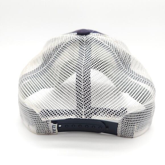 YETI Coolers Mesh Snapback Blue White Hat Baseball Dad Cap Adjustable Adult - Picture 5 of 7